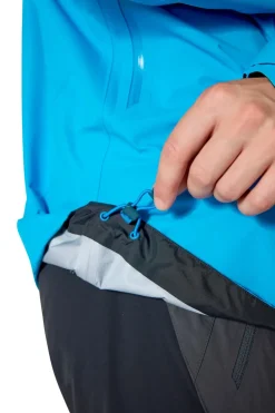 Waterproof Jackets-Rab Mens Firewall Mountain Jacket - Maya Blue