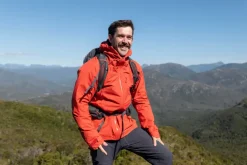 Waterproof Jackets-Rab Mens Firewall Mountain Jacket - Dark Horizon