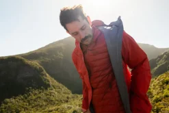 Waterproof Jackets-Rab Mens Firewall Mountain Jacket - Dark Horizon
