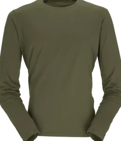 T-Shirts & Baselayers-Rab Mens Force Long Sleeved Tee - Olive-Olive