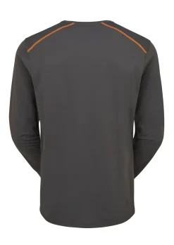 T-Shirts & Baselayers-Rab Mens Force Long Sleeved Tee - Graphene