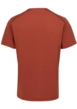 T-Shirts & Baselayers-Rab Mens Force Short Sleeved Tee - Tuscan Red