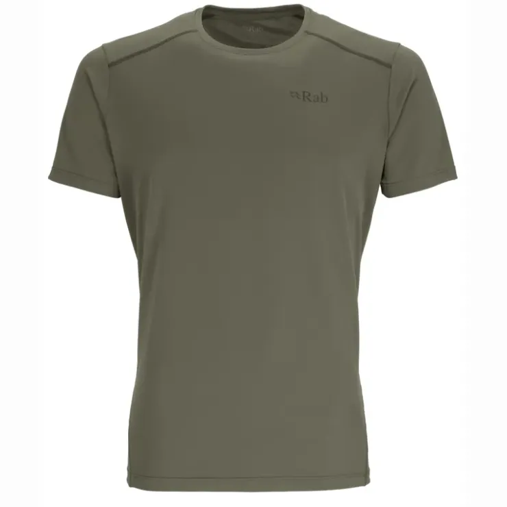 T-Shirts & Baselayers-Rab Mens Force Short Sleeved Tee - Light Khaki
