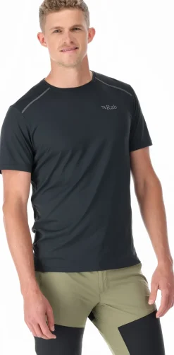 T-Shirts & Baselayers-Rab Mens Force Short Sleeved Tee - Beluga