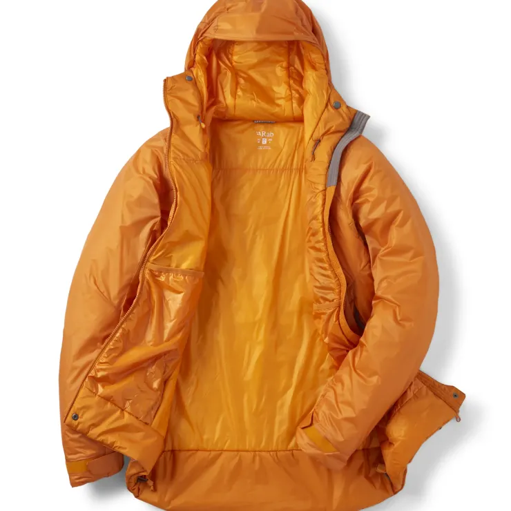 Insulated Jackets-Rab Mens Generator Alpine Jacket - Marmalade