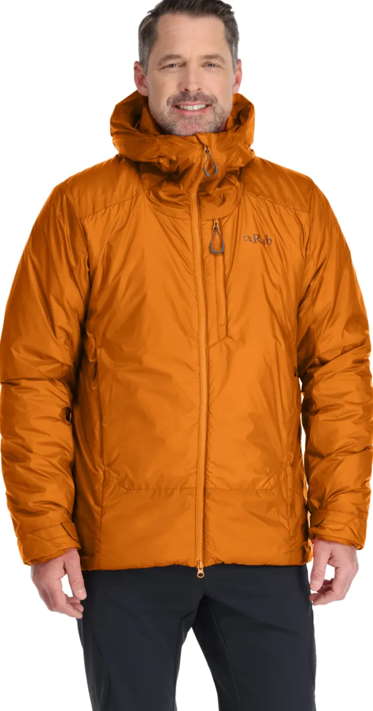 Insulated Jackets-Rab Mens Generator Alpine Jacket - Marmalade