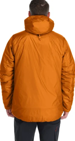Insulated Jackets-Rab Mens Generator Alpine Jacket - Marmalade