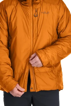 Insulated Jackets-Rab Mens Generator Alpine Jacket - Marmalade