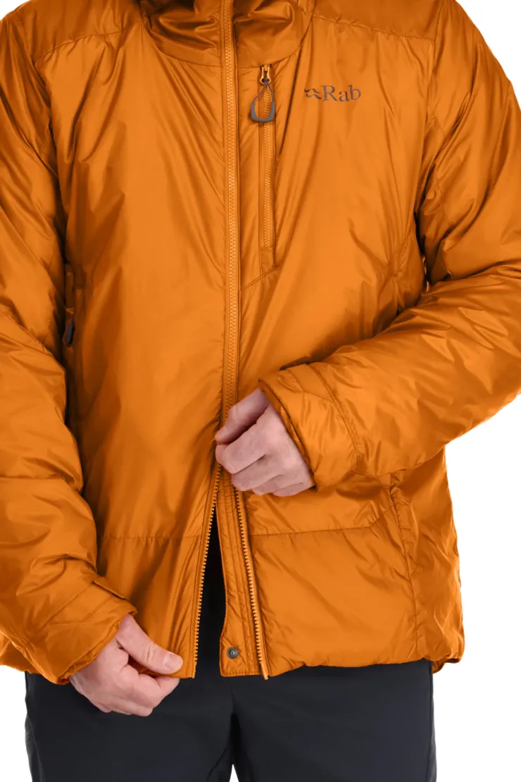 Insulated Jackets-Rab Mens Generator Alpine Jacket - Marmalade