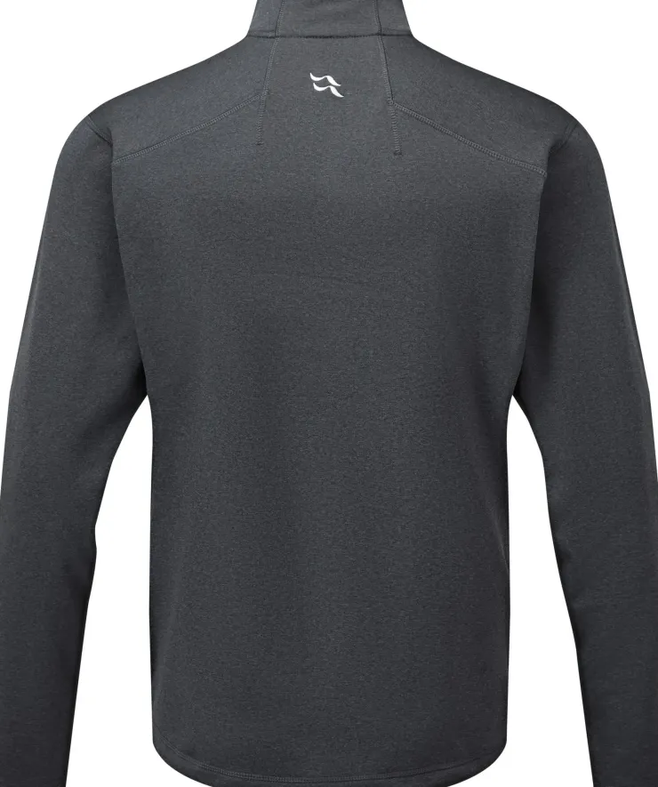 Fleece & Mid Layer-Rab Mens Geon Pull-On - Black-Steel Marl