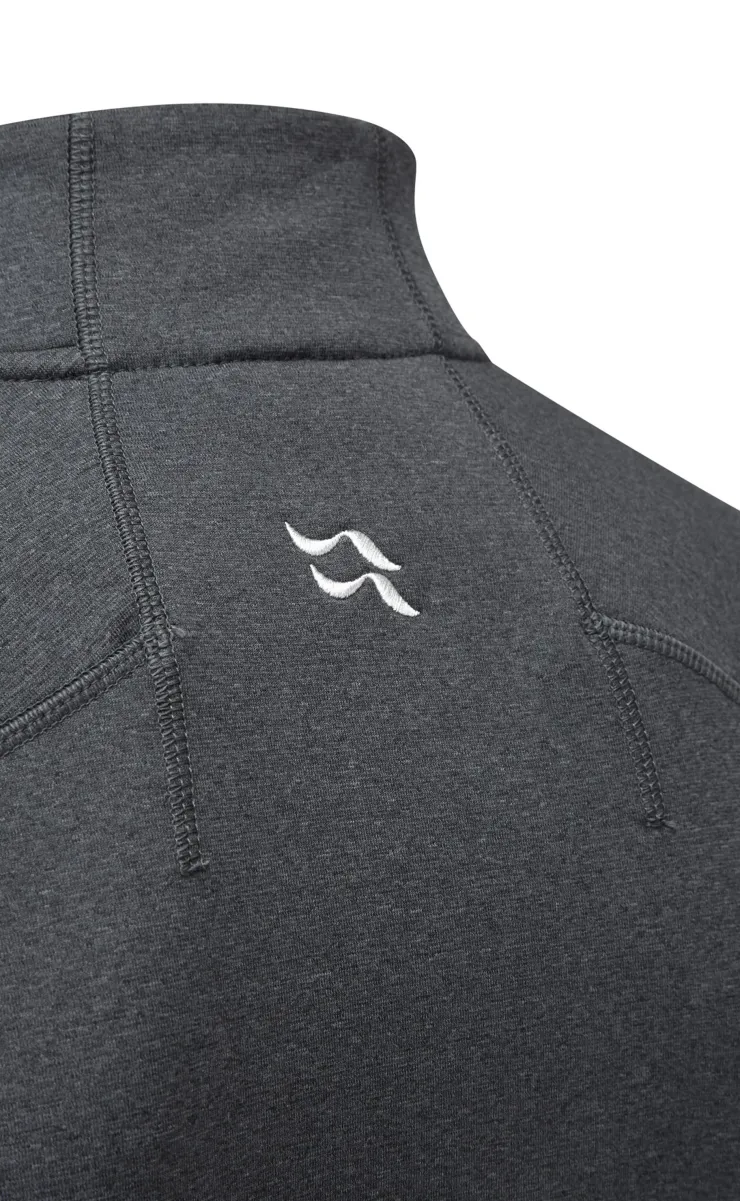 Fleece & Mid Layer-Rab Mens Geon Pull-On - Black-Steel Marl