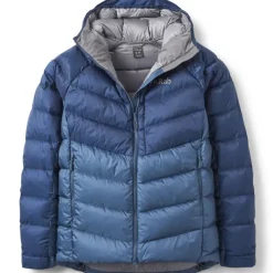 Insulated Jackets-Rab Mens Glaceon Pro Jacket - Tempest Blue-Orion Blue