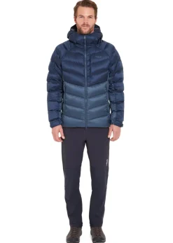 Insulated Jackets-Rab Mens Glaceon Pro Jacket - Tempest Blue-Orion Blue