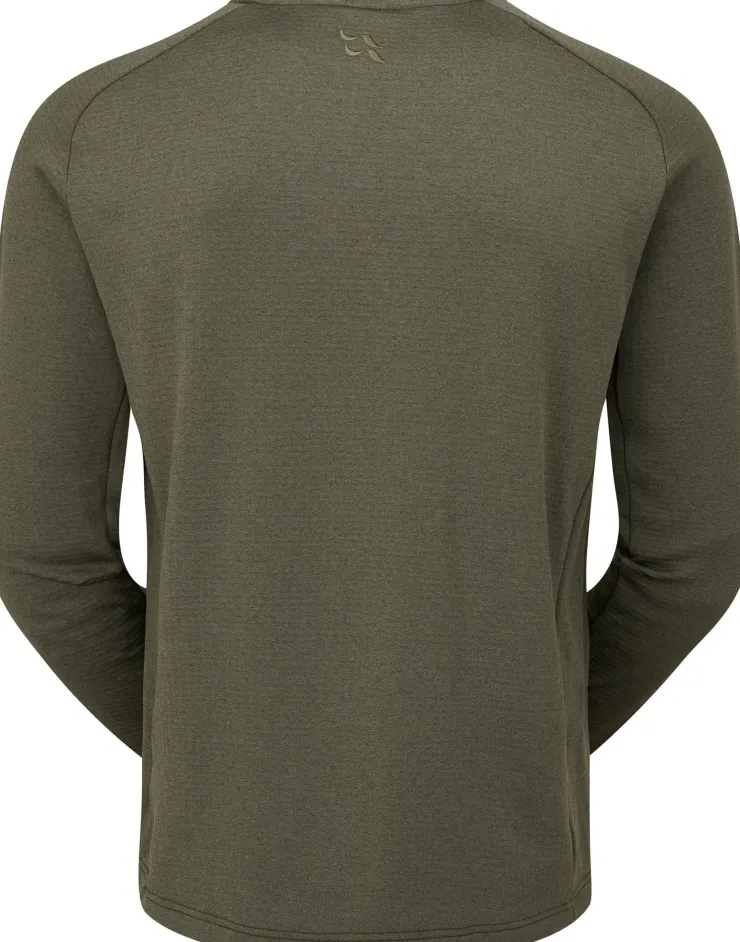 Fleece & Mid Layer-Rab Mens Graviton Crew - Army