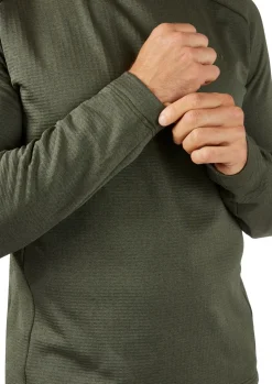 Fleece & Mid Layer-Rab Mens Graviton Crew - Army