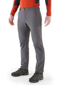 Trousers & Leg Wear-Rab Mens Incline AS Softshell Pants - Graphene