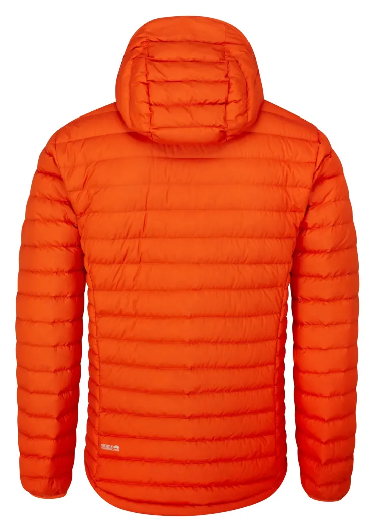 Insulated Jackets-Rab Mens Infinity Microlight Jacket - Firecracker