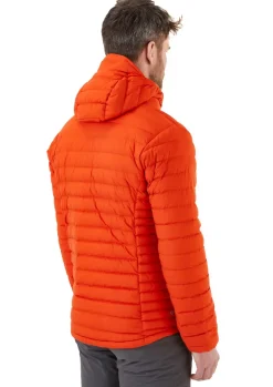 Insulated Jackets-Rab Mens Infinity Microlight Jacket - Firecracker