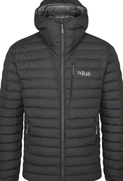 Insulated Jackets-Rab Mens Infinity Microlight Jacket - Black