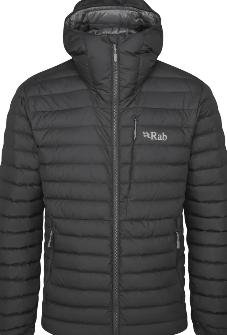 Insulated Jackets-Rab Mens Infinity Microlight Jacket - Black