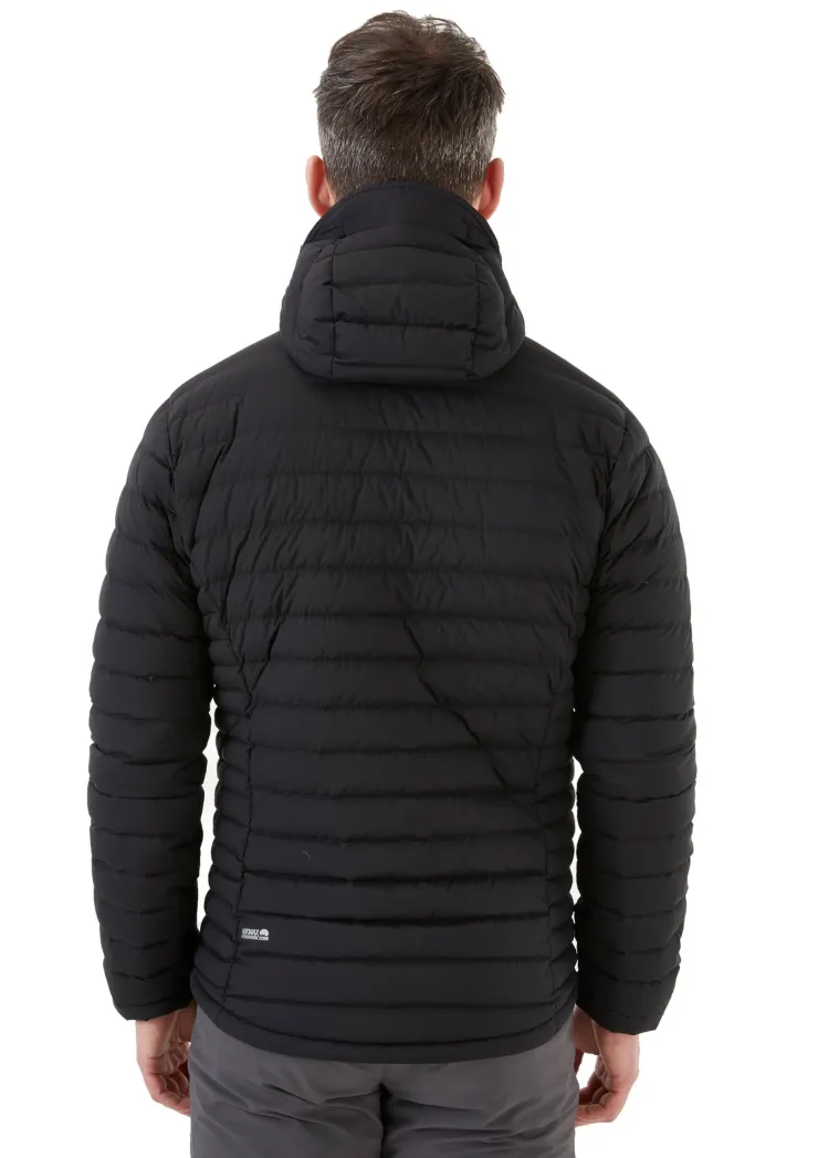 Insulated Jackets-Rab Mens Infinity Microlight Jacket - Black