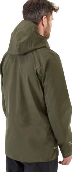 Waterproof Jackets-Rab Mens Kangri GTX Jacket - Army
