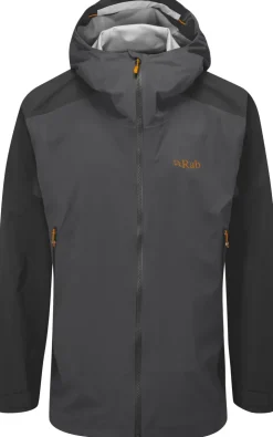 Softshell Jackets-Rab Mens Kinetic Alpine 2.0 Jacket - Anthracite