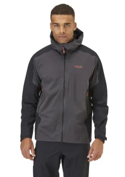 Softshell Jackets-Rab Mens Kinetic Alpine 2.0 Jacket - Anthracite