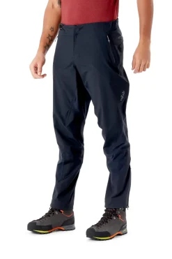 Waterproof Trousers-Rab Mens Kinetic Alpine 2.0 Pants - Black