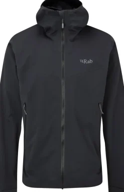 Waterproof Jackets-Rab Mens Kinetic 2.0 Jacket - Beluga