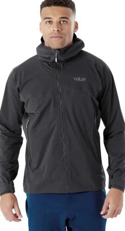 Waterproof Jackets-Rab Mens Kinetic 2.0 Jacket - Beluga