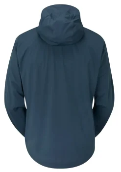 Waterproof Jackets-Rab Mens Kinetic 2.0 Jacket - Blue Night