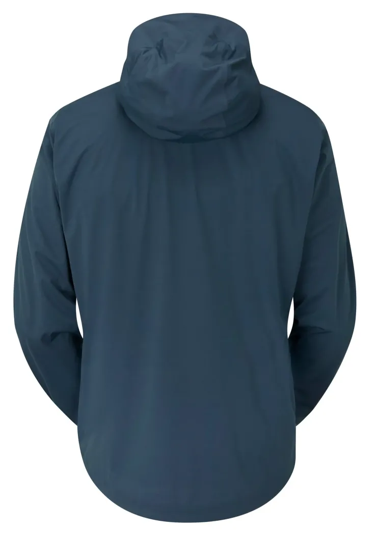 Waterproof Jackets-Rab Mens Kinetic 2.0 Jacket - Blue Night