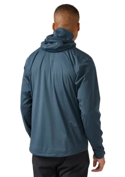 Waterproof Jackets-Rab Mens Kinetic 2.0 Jacket - Blue Night