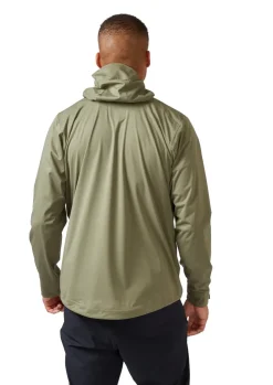 Waterproof Jackets-Rab Mens Kinetic 2.0 Jacket - Light Khaki