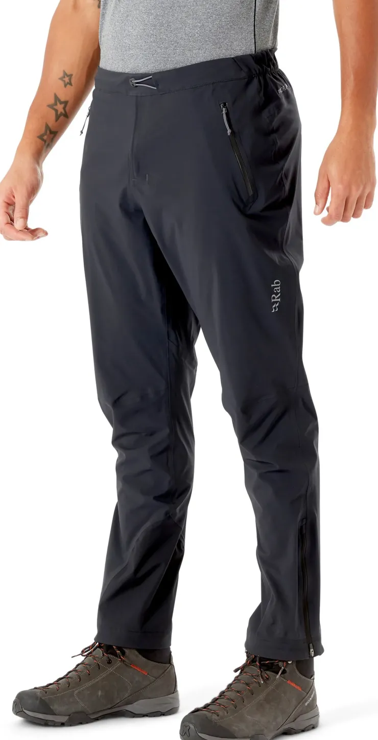 Waterproof Trousers-Rab Mens Kinetic 2.0 Pants - Regular Leg - Beluga