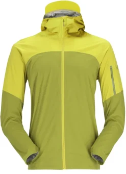 Waterproof Jackets-Rab Mens Kinetic Ultra Jacket - Aspen Green-Zest