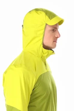 Waterproof Jackets-Rab Mens Kinetic Ultra Jacket - Aspen Green-Zest