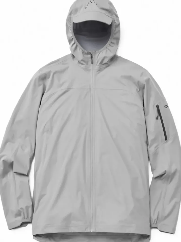 Waterproof Jackets-Rab Mens Kinetic Ultra Jacket - Light Zinc