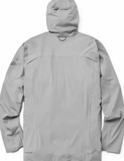 Waterproof Jackets-Rab Mens Kinetic Ultra Jacket - Light Zinc