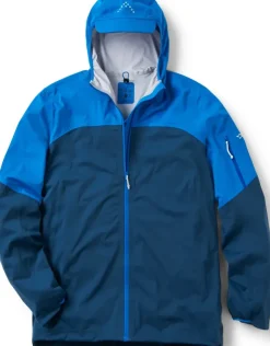 Waterproof Jackets-Rab Mens Kinetic Ultra Jacket - Maya Blue-Tempest Blue