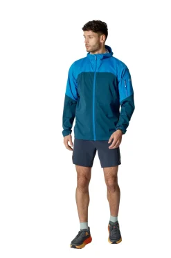 Waterproof Jackets-Rab Mens Kinetic Ultra Jacket - Maya Blue-Tempest Blue