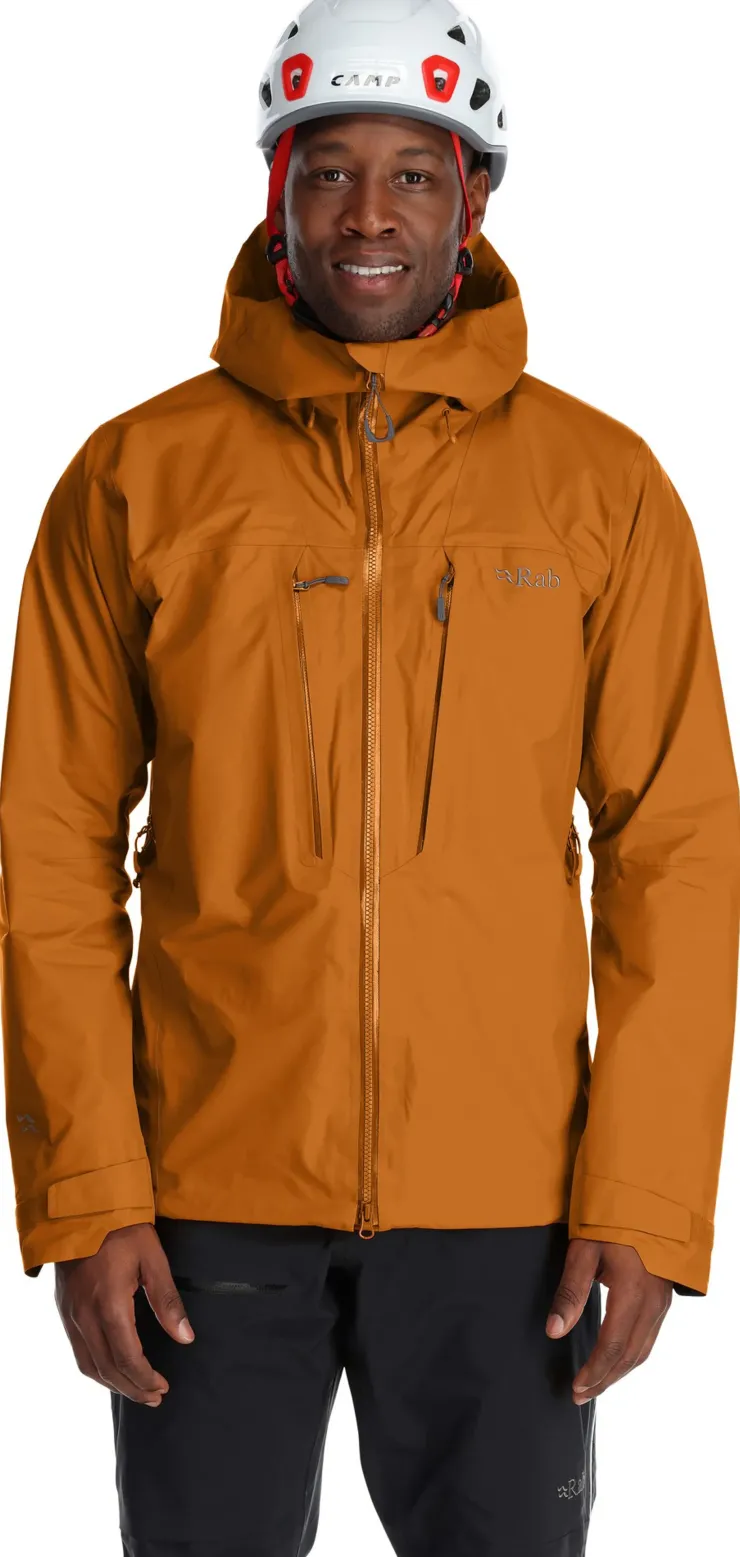 Waterproof Jackets-Rab Mens Latok Alpine GTX Jacket - Marmalade