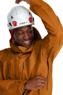 Waterproof Jackets-Rab Mens Latok Alpine GTX Jacket - Marmalade