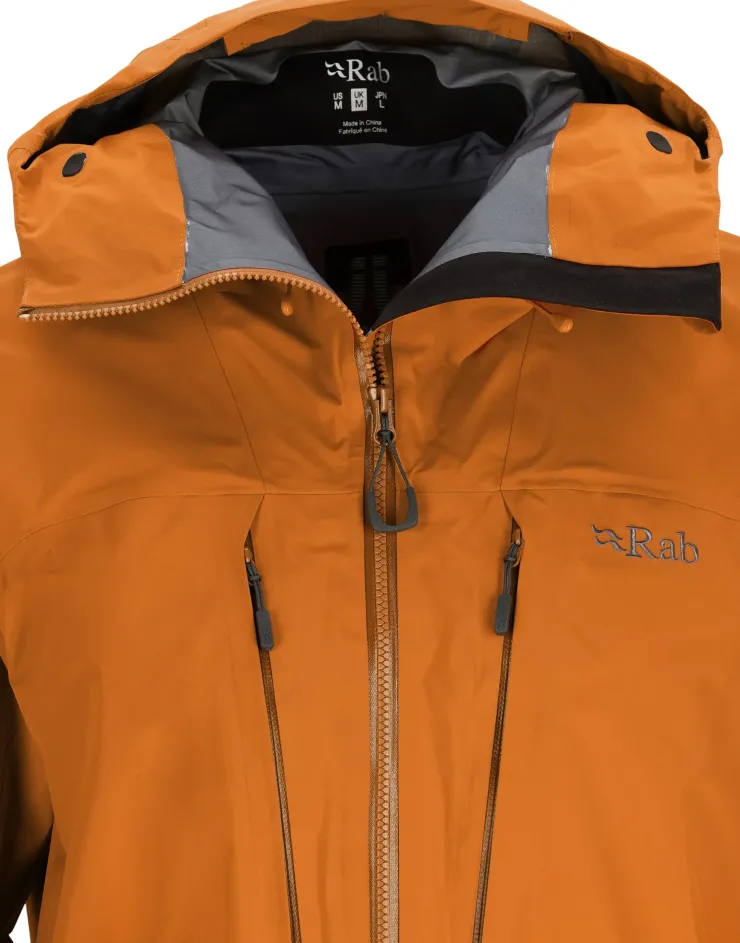 Waterproof Jackets-Rab Mens Latok Alpine GTX Jacket - Marmalade