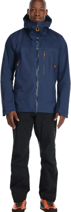 Waterproof Jackets-Rab Mens Latok Mountain GTX Jacket - Deep Ink