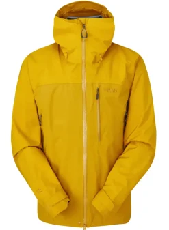 Waterproof Jackets-Rab Mens Latok Mountain GTX Jacket - Sahara