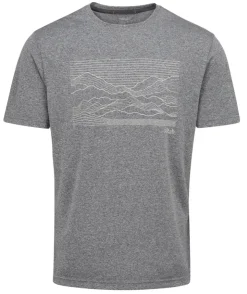 T-Shirts & Baselayers-Rab Mens Mantle Outline Tee - Beluga