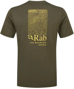 T-Shirts & Baselayers-Rab Mens Mantle Ridge Tee - Army