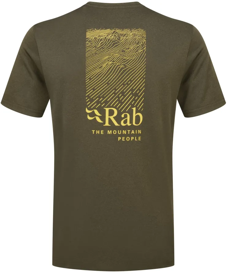 T-Shirts & Baselayers-Rab Mens Mantle Ridge Tee - Army